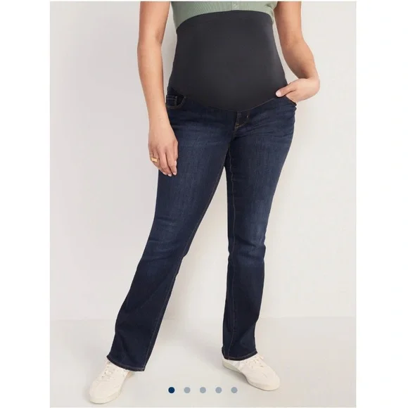 Old Navy Full Panel Bootcut Maternity Jeans - Picture 1 of 6